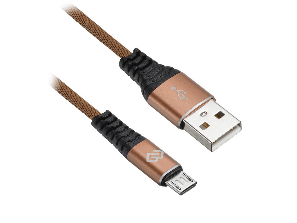 фото Аксессуар digma usb-a - micro usb-b 1.2m brown 1080375