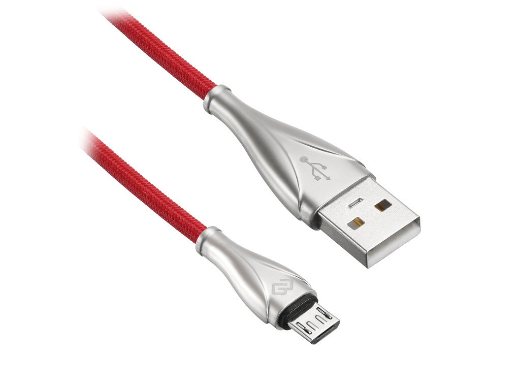 фото Аксессуар digma usb-a - micro usb-b 1.2m red 1080367