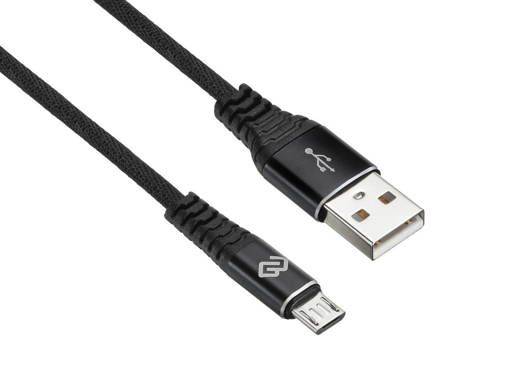 фото Аксессуар digma usb-a - micro usb-b 1.2m black 1080378