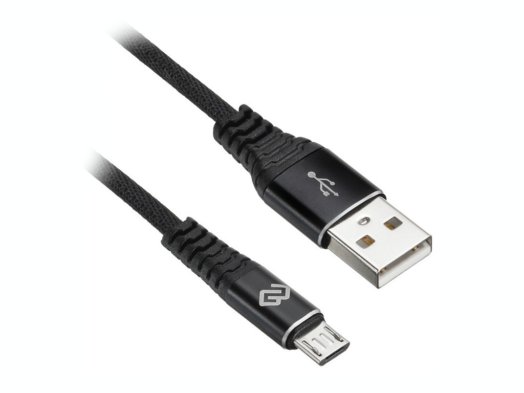 фото Аксессуар digma usb-a - micro usb-b 2.0m black 1084577