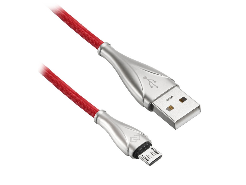 фото Аксессуар digma usb-a - micro usb-b 3.0m red 1080368