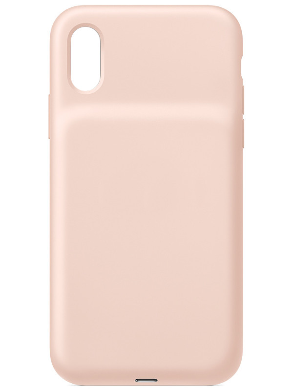 фото Чехол-аккумулятор для apple iphone xs smart battery case pink sand mvqp2zm/a