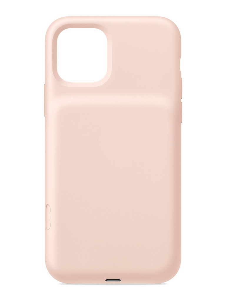 фото Чехол для apple iphone 11 pro max smart battery case with wireless charging pink sand mwvr2zm/a