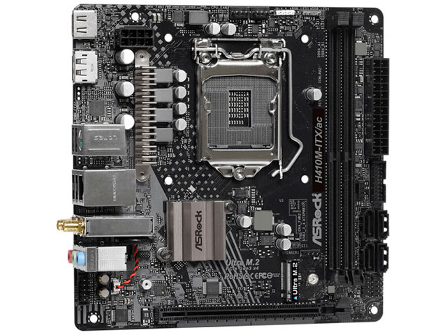 фото Материнская плата asrock h410m-itx/ac