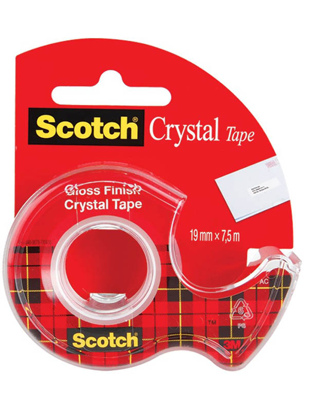 

Клейкая лента 3M Scotch Crystal 61975D-RUS 19mm x 7.5m 7100093859, 61975D-RUS