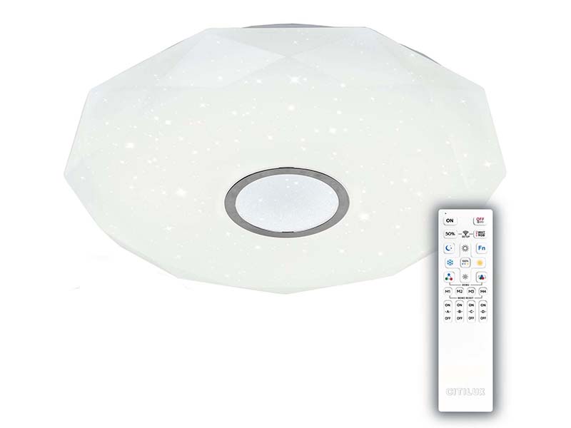 

Светильник Citilux Диамант Смарт CL713A80G, LED, 85 Вт Chrome, CL713A80G