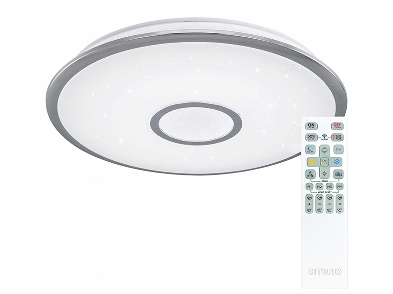 

Светильник Citilux Старлайт Смарт CL703A60G, LED, 60 Вт Chrome, CL703A60G