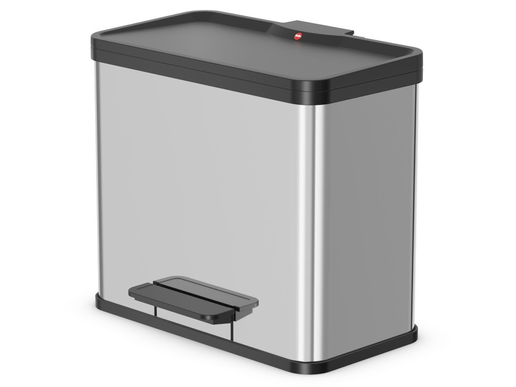 

Мусорное ведро Hailo Oko Duo Plus L 17+9L Chrome 0630-200, Oko Duo Plus