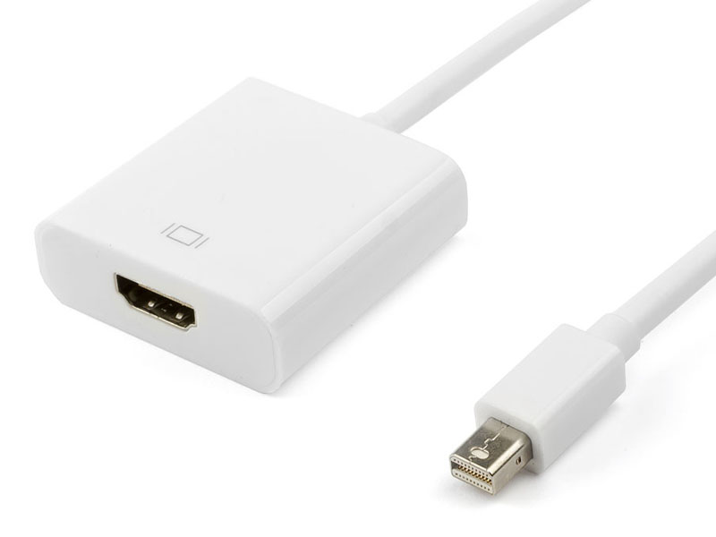 фото Аксессуар atcom mini displayport /m - hdmi /f 0.1m white at1043