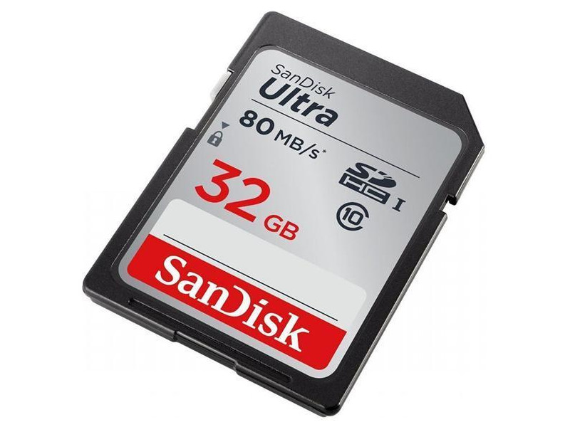 

Карта памяти 32Gb - SanDisk Ultra Secure Digital HC Class 10 UHS-I SDSDUNR-032G-GN6IN, SDSDUNR-032G-GN6IN