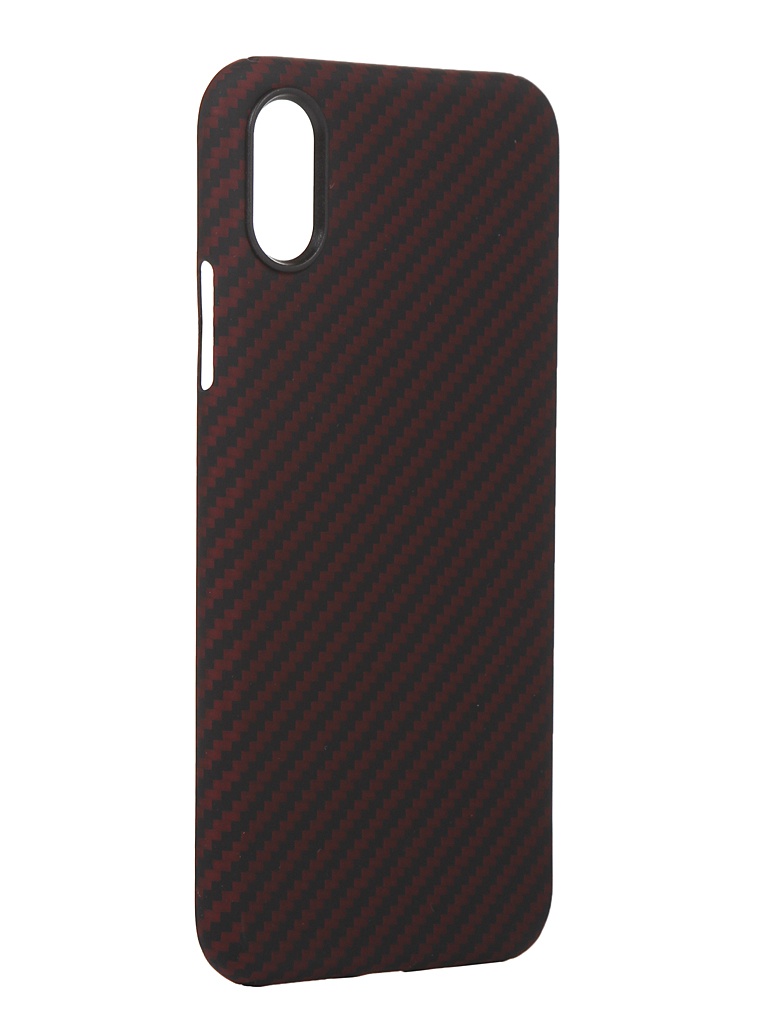

Чехол Red Line для APPLE iPhone X Carbon Matte Red УТ000021533, УТ000021533