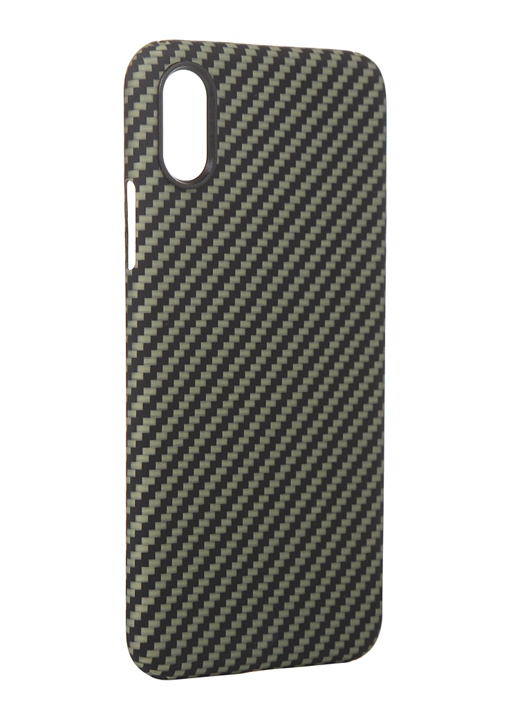 

Чехол Red Line для APPLE iPhone X Carbon Matte Green УТ000021532, УТ000021532