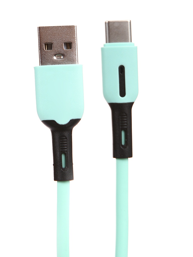 фото Аксессуар usams sj433 usb - type-c с индикатором 1.0m mint ут000021054