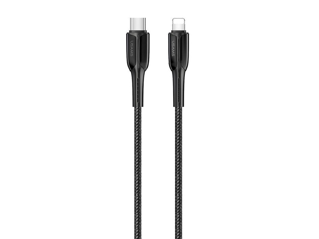 

Аксессуар Usams SJ401 Power Delivery Type-C - Lightning Zync Alloy 1.2m Black УТ000021069, SJ401