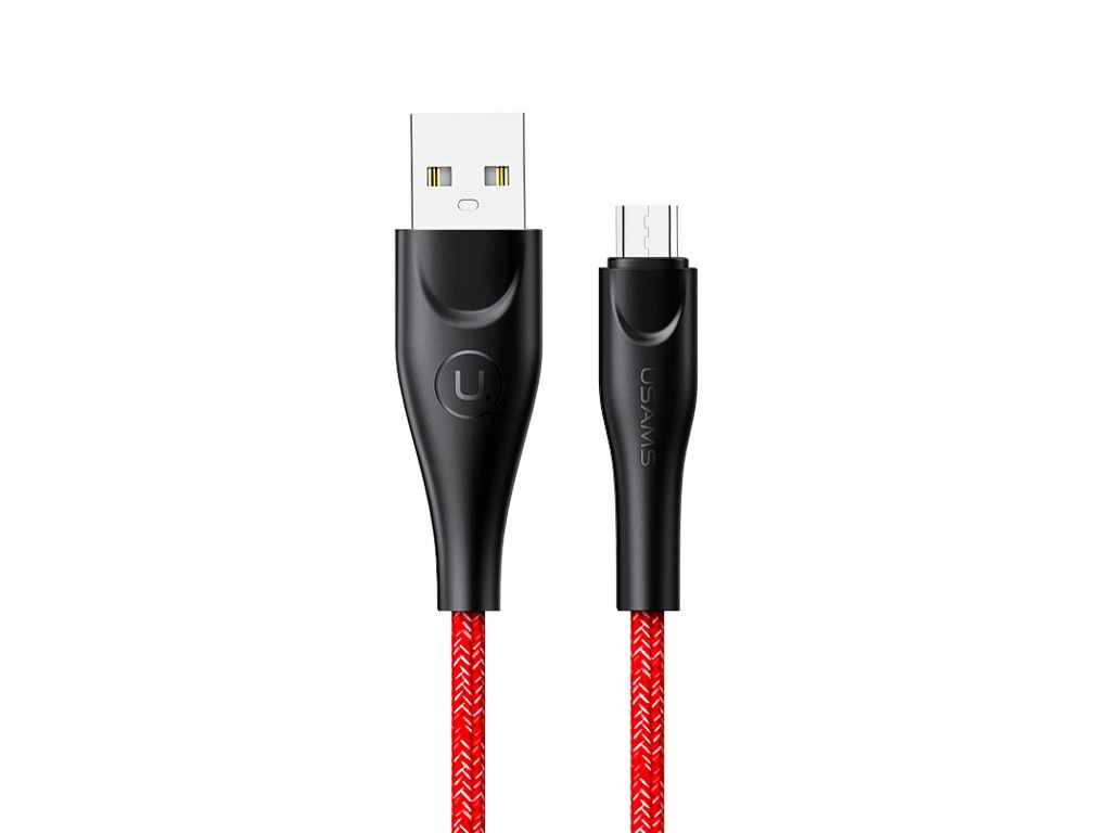 фото Аксессуар usams sj396 usb - microusb 2.0m red ут000021061