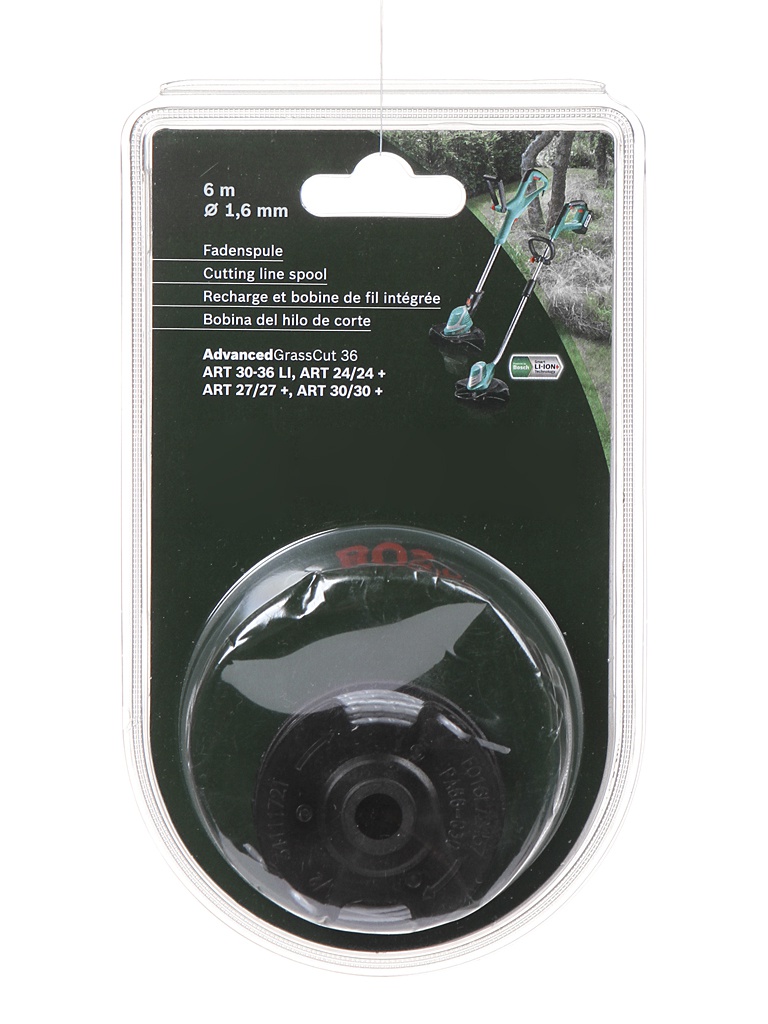 

Шпулька с леской Bosch 1.6mm x 6m для ART F016800351, F016800351