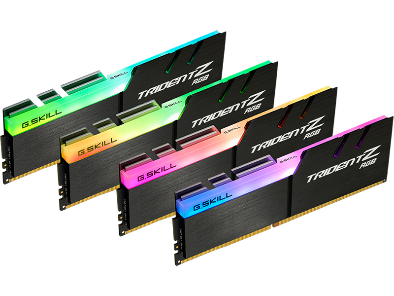 фото Модуль памяти g.skill trident z rgb ddr4 3600mhz pc-28800 cl16 - 32gb kit (4x8gb) f4-3600c16q-32gtzrc