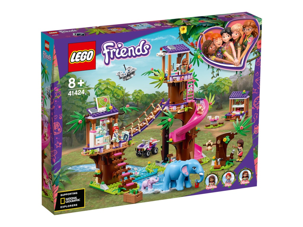 

Конструктор Lego Friends Джунгли штаб спасателей 648 дет. 41424, 41424