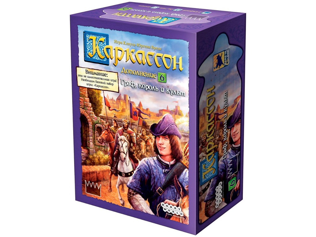 

Настольная игра Hobby World Каркассон 6 Граф, король и культ 915223, 915223