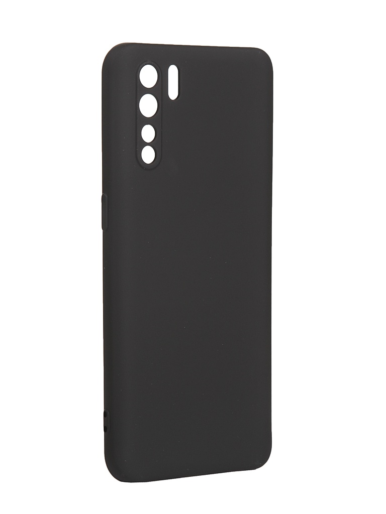 Чехол DF для Oppo A91 с микрофиброй Silicone Black oOriginal-04