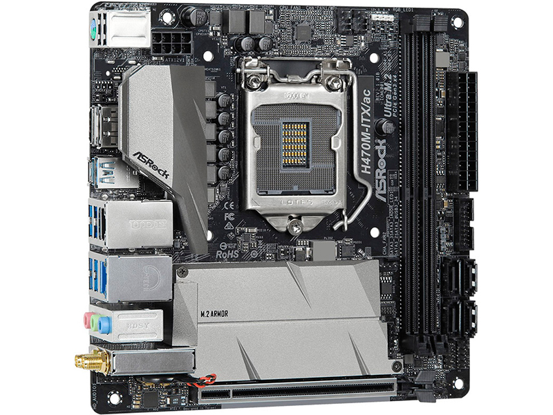 

Материнская плата ASRock H470M-ITX/AC, H470M-ITX/AC