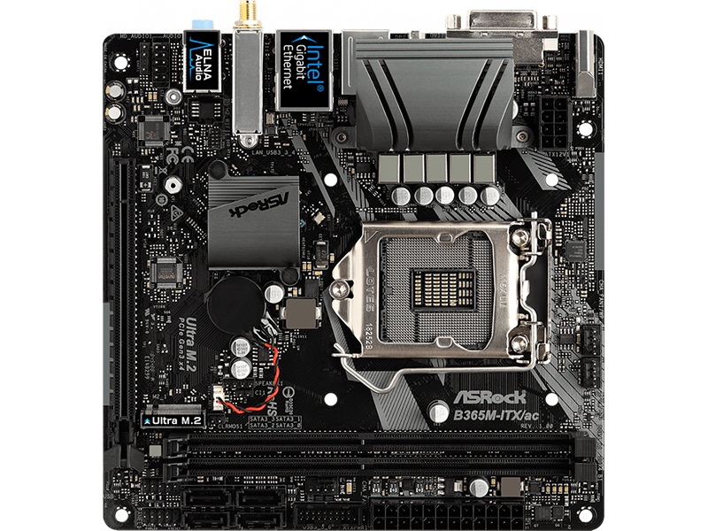 фото Материнская плата asrock b365m-itx/ac