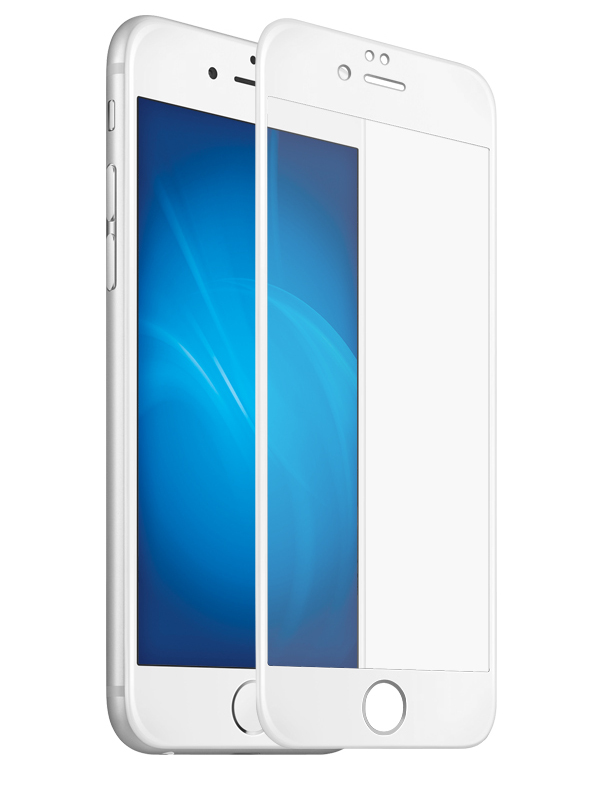 Защитное стекло Krutoff для APPLE iPhone 6/6S Full Glue Premium White 22752