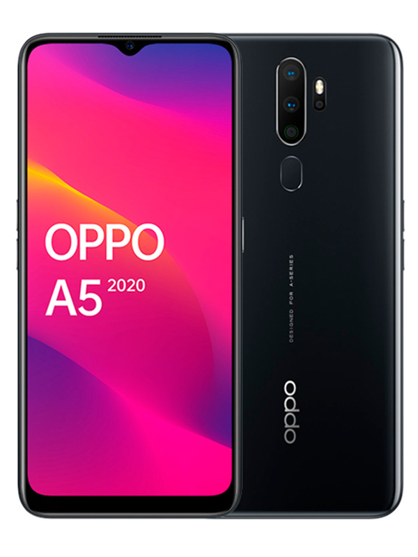 фото Сотовый телефон oppo a5 (2020) 3/64gb mirror black выгодный набор + серт. 200р!!!