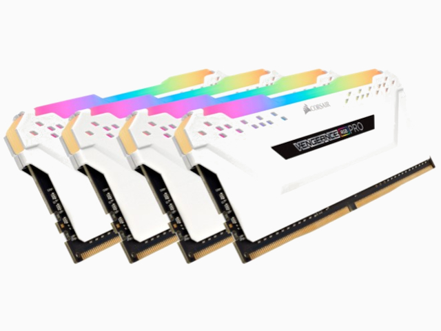 фото Модуль памяти corsair ddr4 dimm 3200mhz pc4-25600 cl16 - 64gb kit (4x16gb) cmw64gx4m4c3200c16w