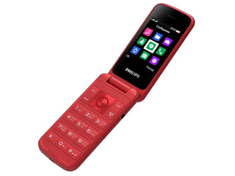 Zakazat.ru: Сотовый телефон Philips E255 Xenium Red