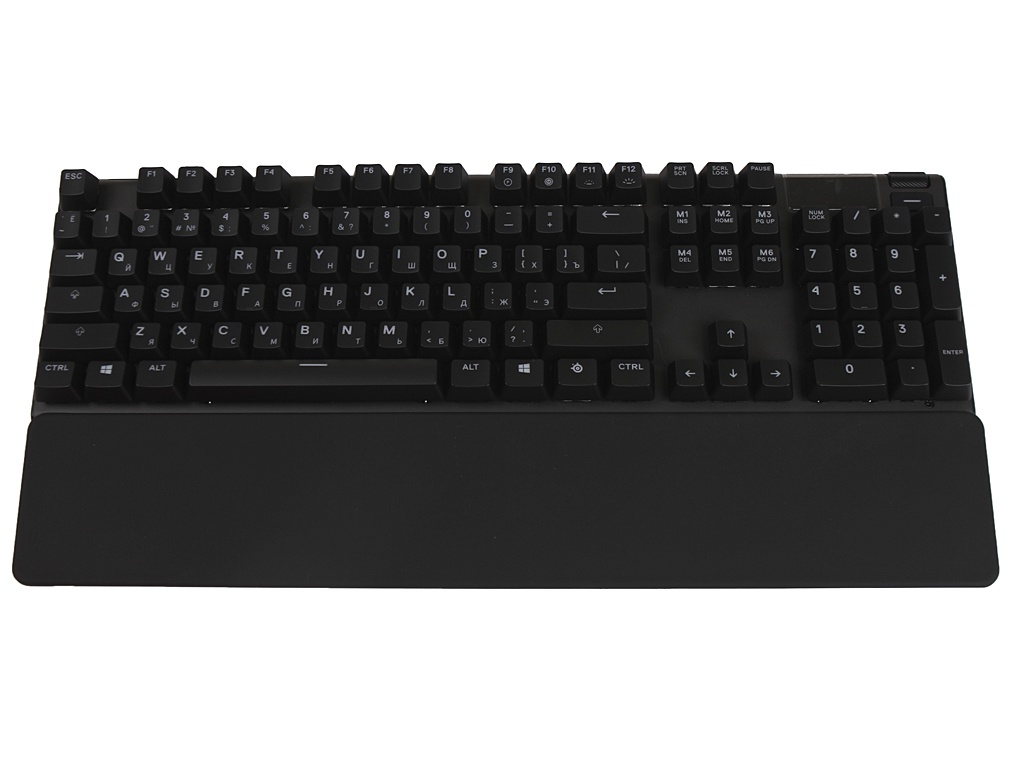 Клавиатура SteelSeries Apex 7 Red Switch Black USB клавиатура steelseries apex 3 ru black 64805