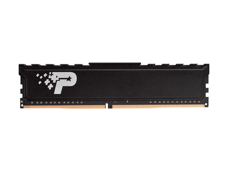 Модуль памяти Patriot Memory Signature DDR4 DIMM PC-21300 2666MHz - 16Gb PSD416G266681 память ddr4 patriot 16gb 2666mhz psp416g266681h1 signature premium rtl pc4 21300 cl19 dimm 288 pin 1 2в single rank psp416g266681h1