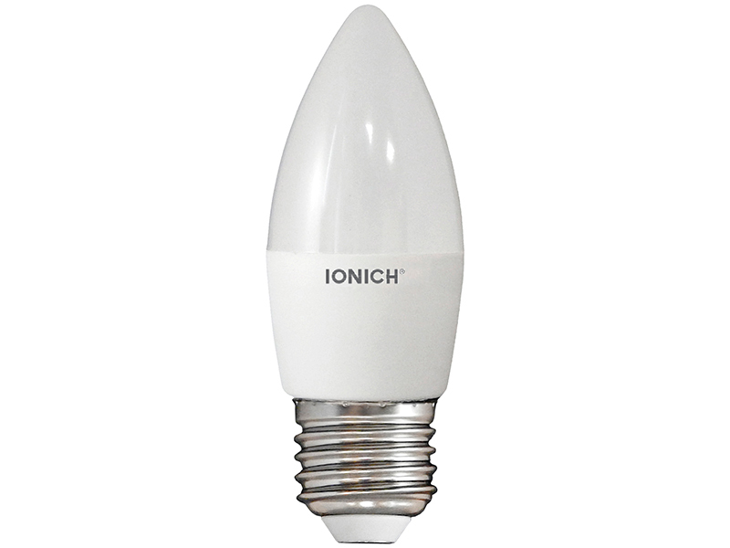 

Лампочка UNIVersal LED Ionich свеча ILED-SMD2835-C37-6-540-230-2.7-E27 1631, ILED-SMD2835-C37-6-540-230-2.7-E27