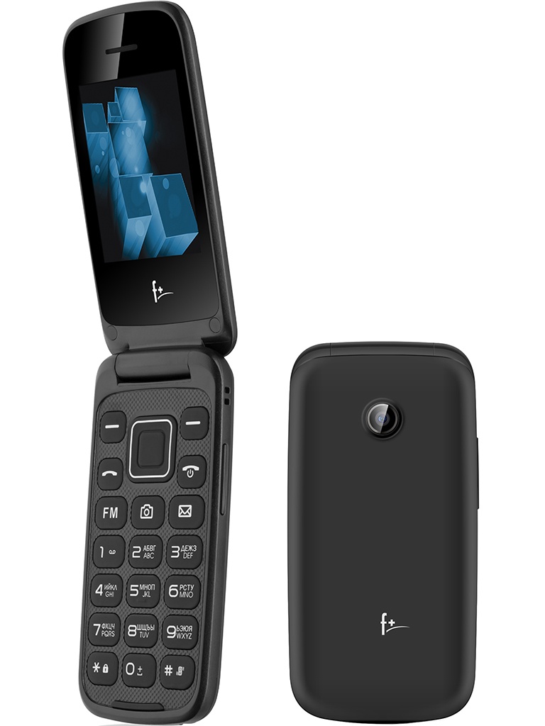 Сотовый телефон F+ Flip 2 Black сотовый телефон tecno pop 7 2 64gb bf6 endless black