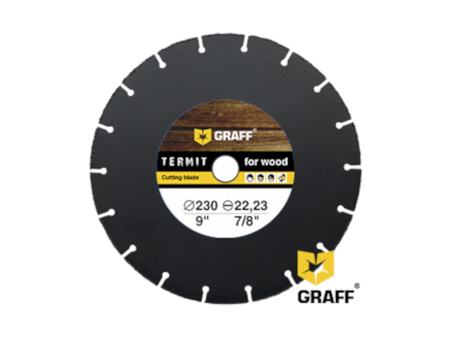 Диск Graff Termit 230 отрезной по дереву для УШМ 230x22.23mm футболка termit размер 54 белый