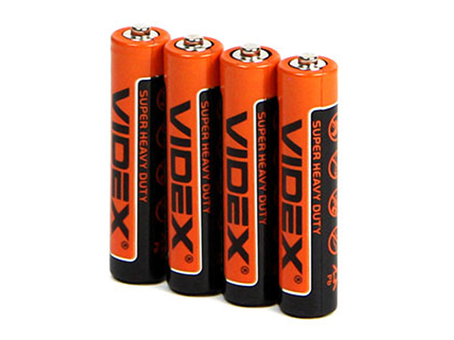 

Батарейка AAA - Videx R3 Shrink VID-R3-4S (4 штуки), VID-R3-4S