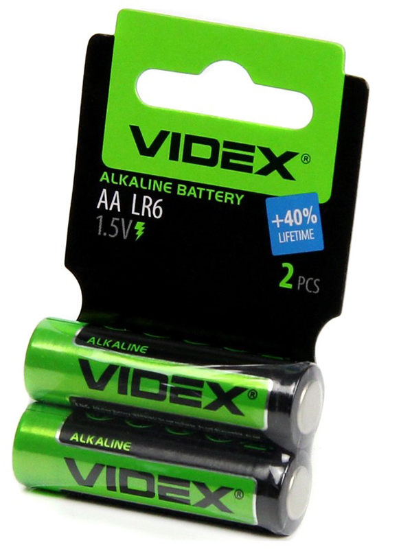 

Батарейка AA - Videx LR6 Shrink Card VID-LR6-2SC (2 штуки), VID-LR6-2SC