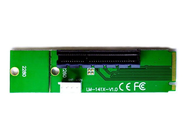 

Аксессуар Адаптер KS-is M.2 M Key Male в PCI-E 4X Female x4 NGFF KS-322, KS-322