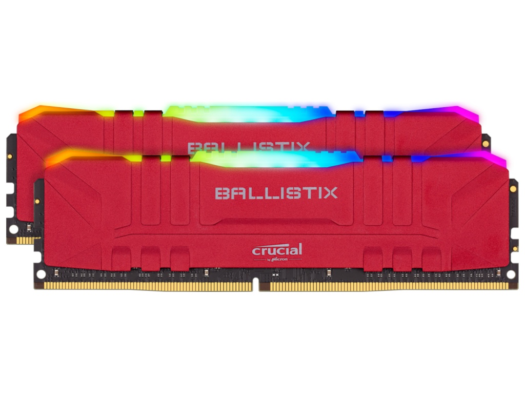 фото Модуль памяти ballistix red ddr 4 dimm 3600mhz pc28800 cl16 - 32gb (2x16gb) bl2k16g36c16u4rl