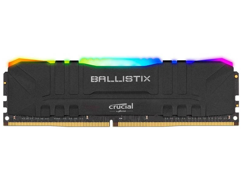 фото Модуль памяти ballistix rgb black ddr4 dimm 3000mhz pc4-24000 cl15 - 16gb bl16g30c15u4bl