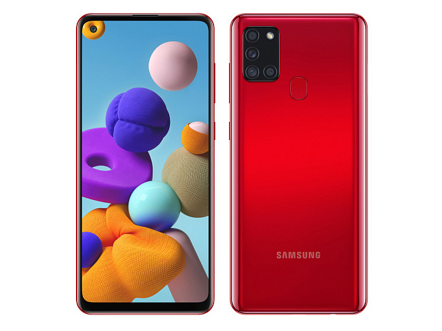 фото Сотовый телефон samsung sm-a217f galaxy a21s 3/32gb red выгодный набор + серт. 200р!!!