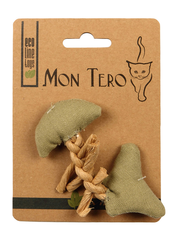 фото Игрушка для кошек mon tero эко рыбья кость с кошачьей мятой green 51462