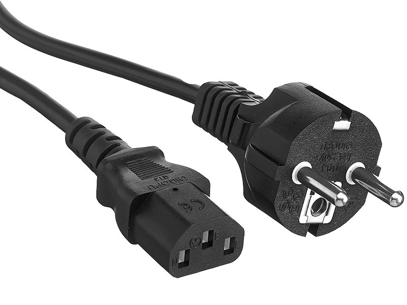 

Кабель ExeGate Power PC-3P Schuko - C13 3m Black EP280648RUS, PC-3P EP280648RUS