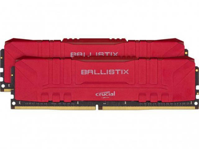 фото Модуль памяти ballistix red ddr4 dimm 3600mhz pc-28800 cl16 - 16gb kit (2x8gb) bl2k8g36c16u4r