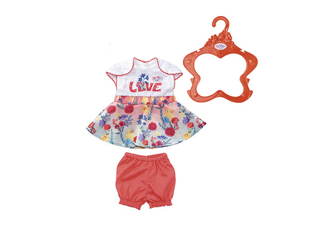 фото Одежда для куклы zapf creation baby born цветочные платья с шортиками 826-973