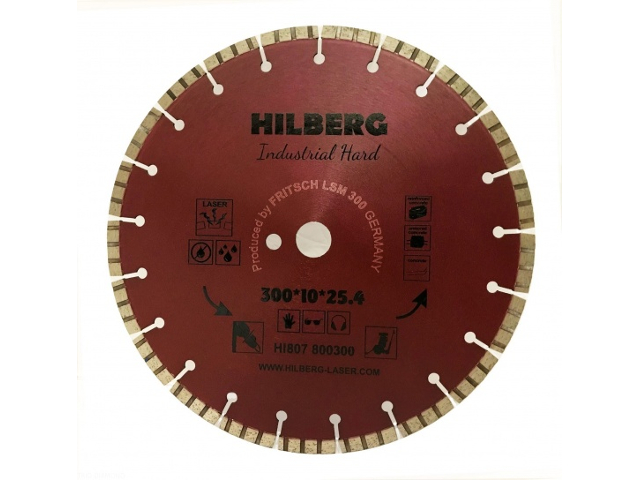 фото Диск trio diamond hilberg industrial hard laser hi807 300x10x25.4x12mm