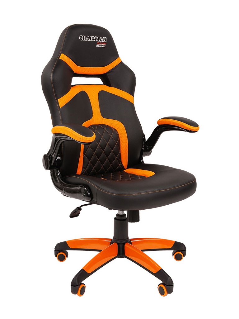 фото Компьютерное кресло chairman game 18 black-orange 00-07051190