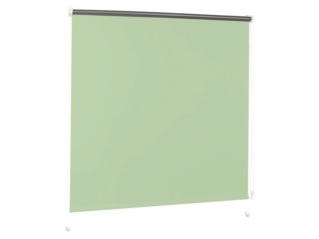 

Штора рулонная Brabix 70x175cm Blackout Light Green-Silver D-14 / 606012, D-14 / 606012