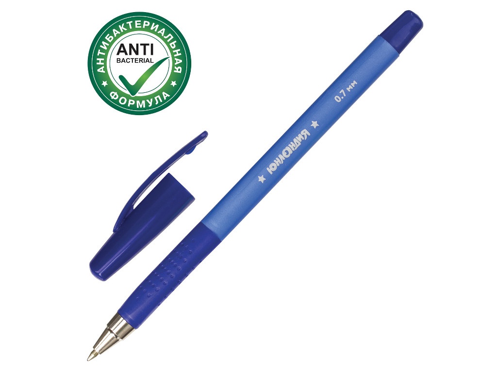 

Ручка шариковая Юнландия Антибактериальная Blue OBP385 / 143350, 143350