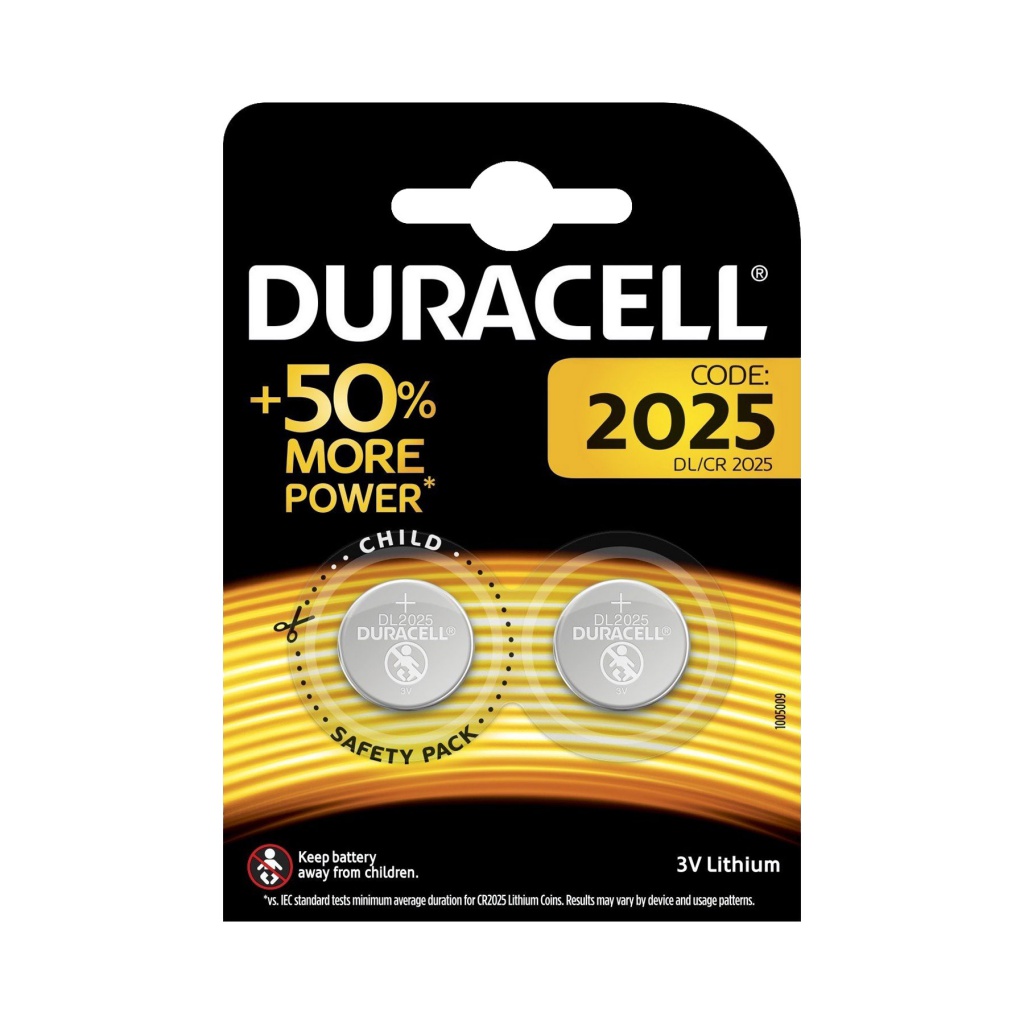 Батарейка CR2025 - Duracell DR CR2025/2BL